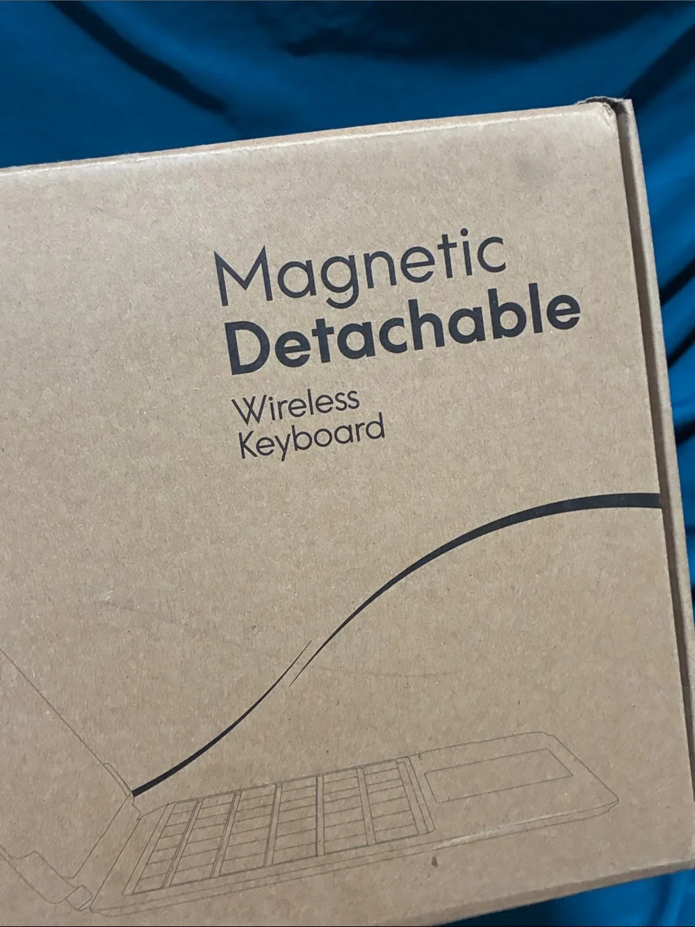 Gray Magnetic Detachable Tablet Keyboard Case